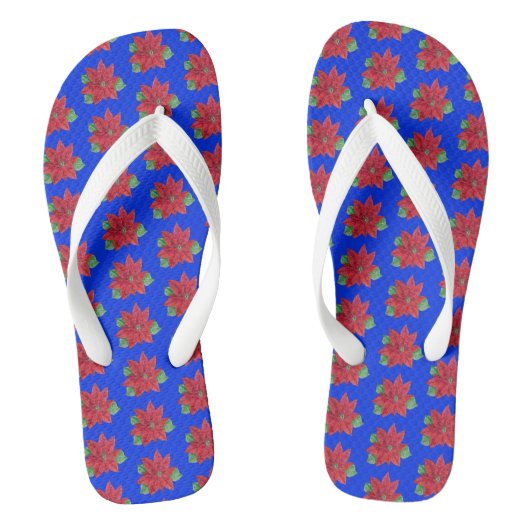 Tongs Poinsetta Flip Flops pour la garde-robe de vacance (Semelle)