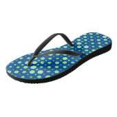 Tongs Point Polka 02.Vert. BG bleu (Incliné)