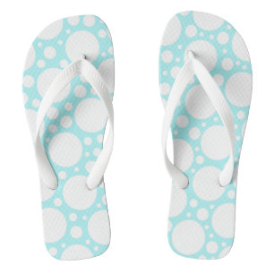 Tongs Point Polka bleu poudre