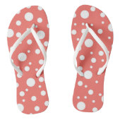 Tongs Point Polka de corail (Semelle)