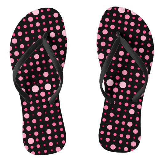 Tongs Pointe Polka moderne 01.BG noir rose (Semelle)