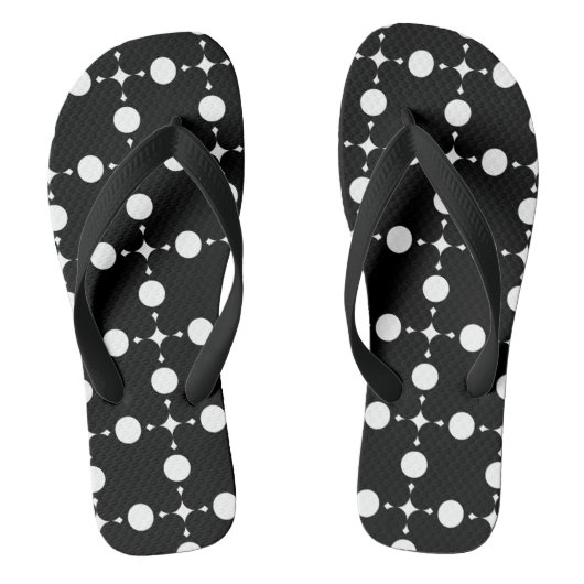 Tongs Points blancs, Motif à pois, Points, À pois (Semelle)