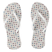 Tongs Points bleus et magenta (Semelle)