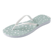 Tongs Points Dalmatiens verts, Points Dalmatiens, Pots D (Incliné)