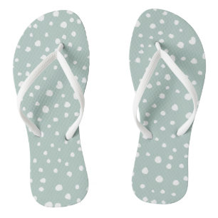 Tongs Points Dalmatiens verts, Points Dalmatiens, Pots D