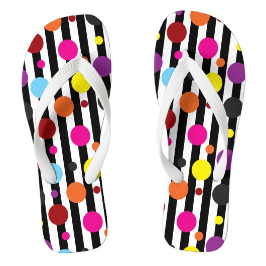 Tongs Points Et Bandes (Semelle)