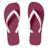 Tongs points magenta et blanc (Semelle)
