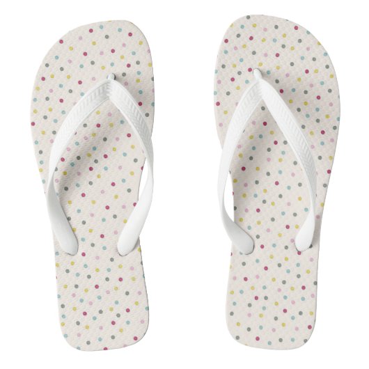 Tongs Points multicolores (Semelle)