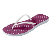 Tongs Points violets et blancs Claret (Incliné)