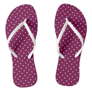 Tongs Points violets et blancs Claret