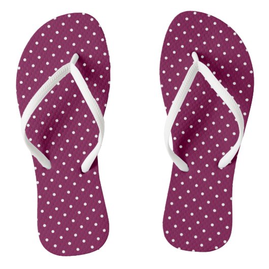 Tongs Points violets et blancs Claret (Semelle)