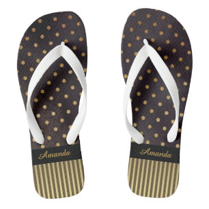 Tongs Pois et rayures