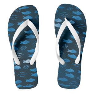 Tongs Poisson Bleu