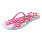 Tongs Poissons roses / Bouquet Asters + vos idées (Incliné)