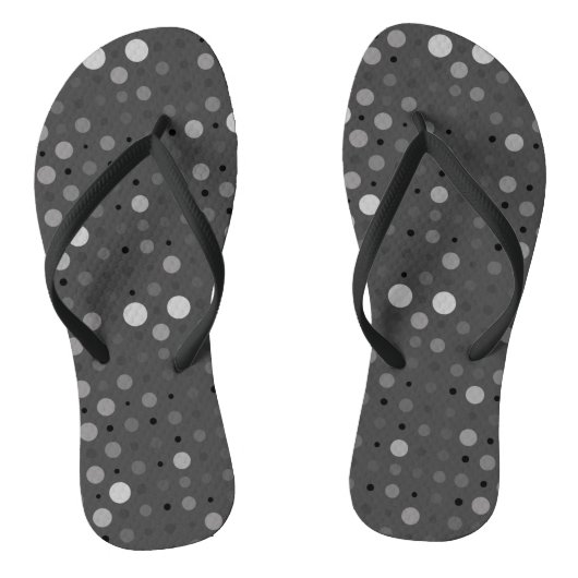 Tongs Polka Dot 01.Gray DGrey BG (Semelle)