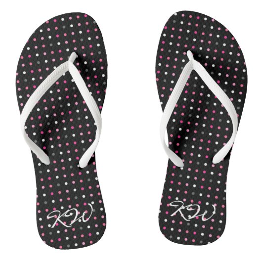Tongs Polka Dot Monogramme Flip Flops (Semelle)