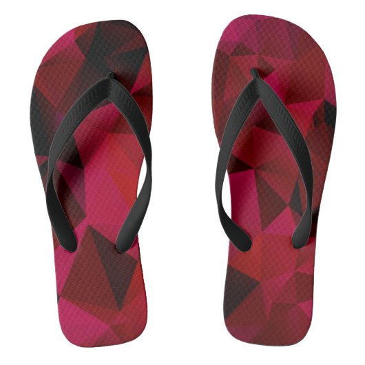 Tongs polygonaux, triangles (Semelle)