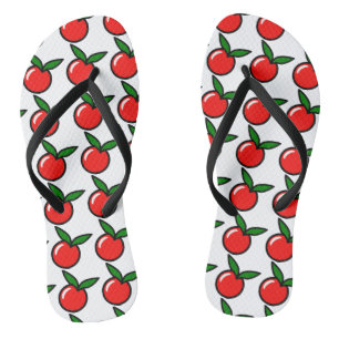 Tongs Pomme mignonne ou cerise, Dessin de cuisine amusan