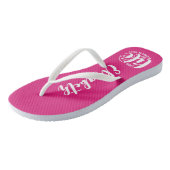 Tongs Pool Life Hot Pink Personnalisé (Incliné)