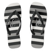 Tongs Porte-mère blanche et noire (Semelle)