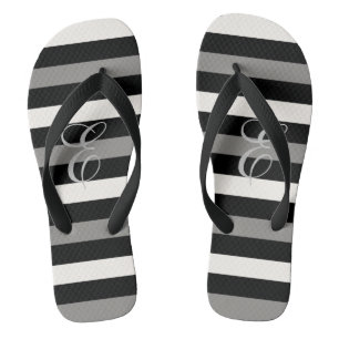 Tongs Porte-mère blanche et noire