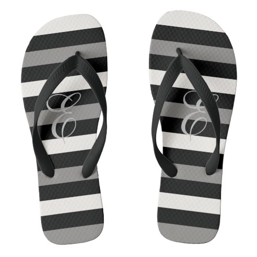 Tongs Porte-mère blanche et noire (Semelle)