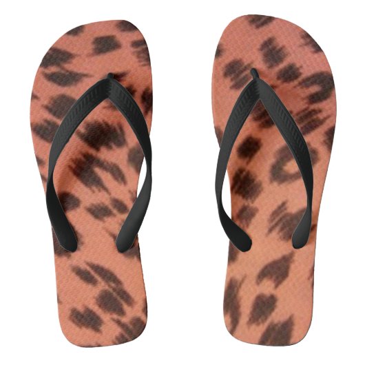 TONGS POSTER DE ANIMAL ROSE (Semelle)