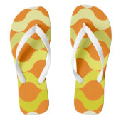 Tongs Pots rétro Citron orange jaune (Semelle)