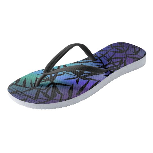 Tongs pour hommes avec ciel sombre feuillu (Incliné)