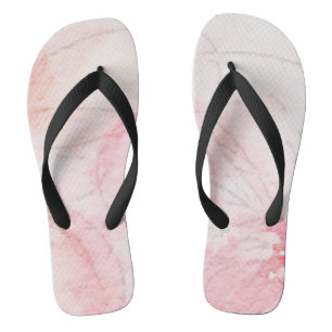 Tongs Pretty Pink Pastel Watercolor Ladies