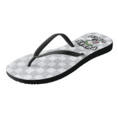 Tongs Punks pas mort crâne Mohawk Punk Rock Rocker (Incliné)