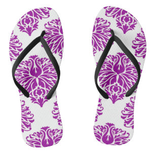 Tongs Purple Elegant Damask