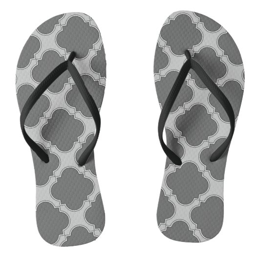 Tongs Quatrefoil dans les tons gris (Semelle)