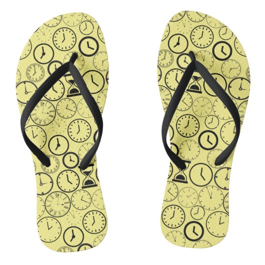 Tongs Quelle heure est-il ? wx4 L Jaune BG (Semelle)