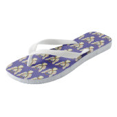 Tongs Rainbow Awareness Ribbon Angel Custom Flip Flops (Incliné)