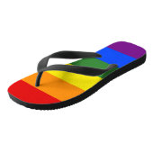 Tongs Rainbow Stripes LGBTQ Pride (Incliné)