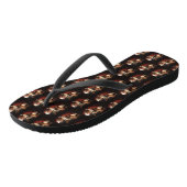Tongs Rat Terrier Avec Noël Festif Du Père Noël (Incliné)