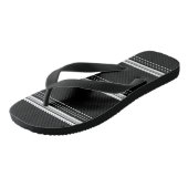 Tongs Rayé noir blanc chic (Incliné)