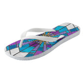 Tongs Rayon en verre de teint bleu et violet (Incliné)