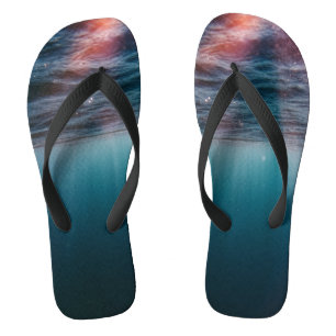 Tongs rayons de soleil sous l'eau