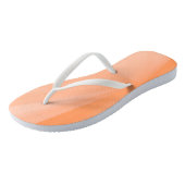 Tongs Rayons Fuzz Peach Abstrait Simple Elegant Flip Flo (Incliné)