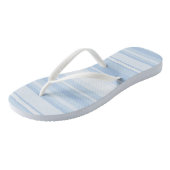 Tongs Rayures bleu bébé (Incliné)