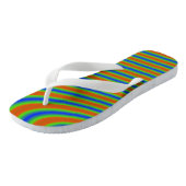 Tongs Rayures grasses courbes (Incliné)