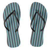 Tongs Rayures grises et bleues (Semelle)