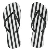 Tongs Rayures noires et blanches (Semelle)