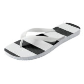 Tongs Rayures noires et blanches (Incliné)