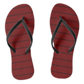 Tongs Rayures noires et rouges (Semelle)
