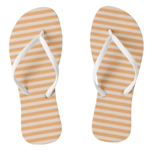 Tongs Rayures orange