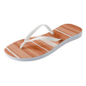 Tongs Rayures orange monogramme (Incliné)