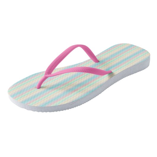 Tongs Rayures pastel (Incliné)